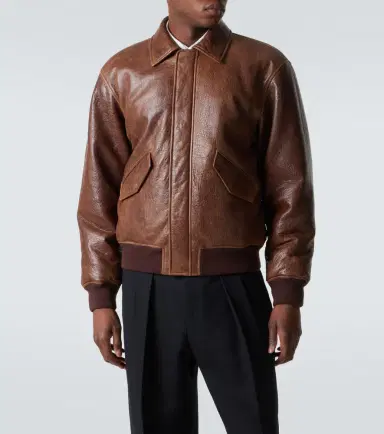 Saint Laurent Leather bomber jacket | Thumbnail 2 Saint Laurent Leather bomber jacket | Thumbnail 2