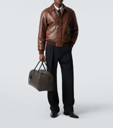 Saint Laurent Leather bomber jacket | Thumbnail 3 Saint Laurent Leather bomber jacket | Thumbnail 3