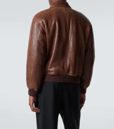 Saint Laurent Leather bomber jacket | Thumbnail 5 Saint Laurent Leather bomber jacket | Thumbnail 5