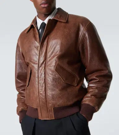 Saint Laurent Leather bomber jacket | Thumbnail 6 Saint Laurent Leather bomber jacket | Thumbnail 6