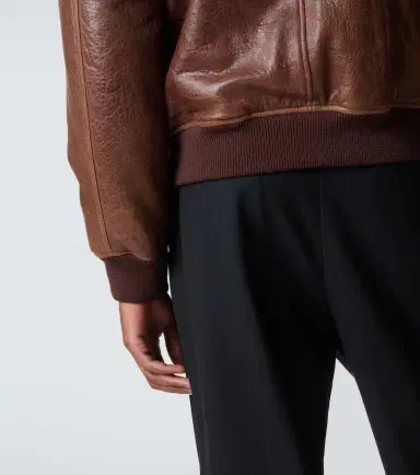 Saint Laurent Leather bomber jacket | Thumbnail 7 Saint Laurent Leather bomber jacket | Thumbnail 7
