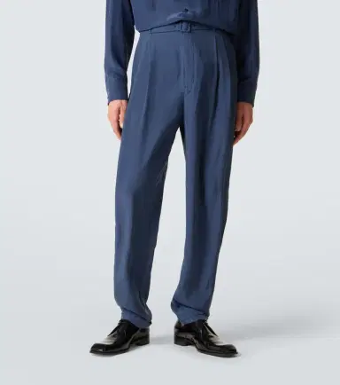 Saint Laurent Silk habotai tapered pants | Thumbnail 5 Saint Laurent Silk habotai tapered pants | Thumbnail 5