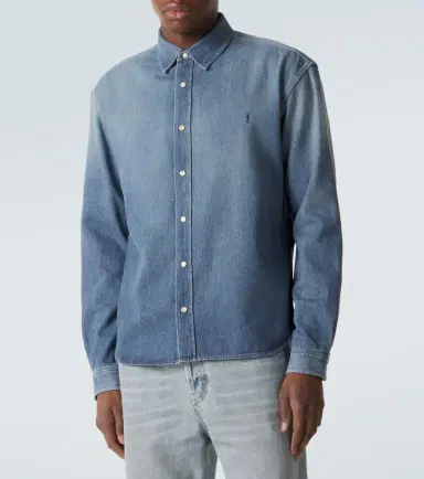 Saint Laurent Cassandre denim shirt | Thumbnail 6 Saint Laurent Cassandre denim shirt | Thumbnail 6