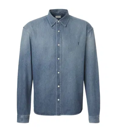 Saint Laurent Cassandre denim shirt | Thumbnail 1 Saint Laurent Cassandre denim shirt | Thumbnail 1
