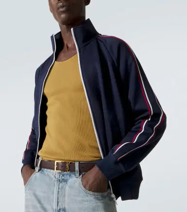 Saint Laurent Cotton-blend track jacket | Thumbnail 3 Saint Laurent Cotton-blend track jacket | Thumbnail 3