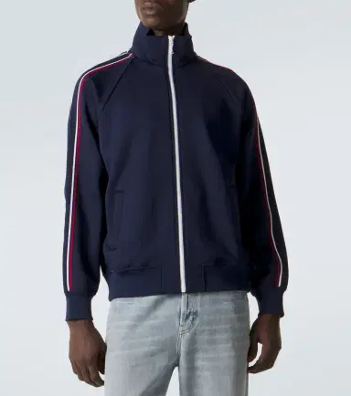 Saint Laurent Cotton-blend track jacket | Thumbnail 4 Saint Laurent Cotton-blend track jacket | Thumbnail 4