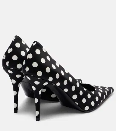 Amina Muaddi Barbara 90 polka-dot satin pumps | Thumbnail 3 Amina Muaddi Barbara 90 polka-dot satin pumps | Thumbnail 3