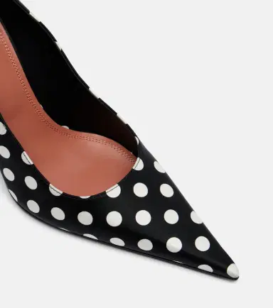 Amina Muaddi Barbara 90 polka-dot satin pumps | Thumbnail 4 Amina Muaddi Barbara 90 polka-dot satin pumps | Thumbnail 4