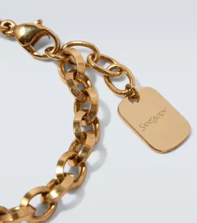Saint Laurent Logo chain bracelet | Thumbnail 2 Saint Laurent Logo chain bracelet | Thumbnail 2