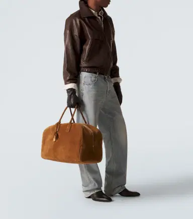 Saint Laurent Large suede duffel bag | Thumbnail 6 Saint Laurent Large suede duffel bag | Thumbnail 6