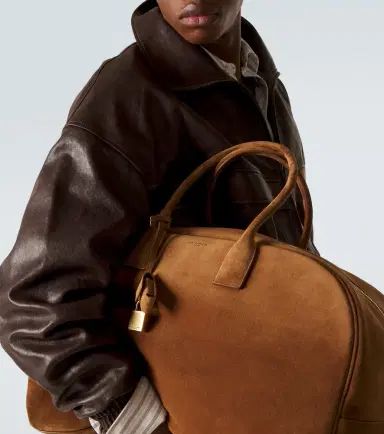 Saint Laurent Large suede duffel bag | Thumbnail 7 Saint Laurent Large suede duffel bag | Thumbnail 7