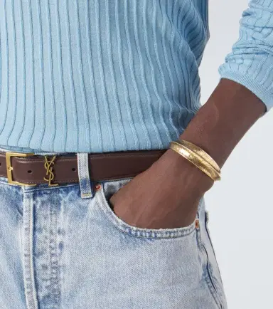 Saint Laurent Ridge cuff bracelet | Thumbnail 4 Saint Laurent Ridge cuff bracelet | Thumbnail 4