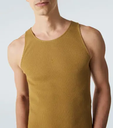 Saint Laurent Cassandre cotton tank top | Thumbnail 4 Saint Laurent Cassandre cotton tank top | Thumbnail 4