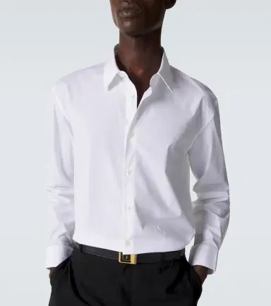 Saint Laurent Cassandre cotton-blend poplin shirt | Thumbnail 6 Saint Laurent Cassandre cotton-blend poplin shirt | Thumbnail 6