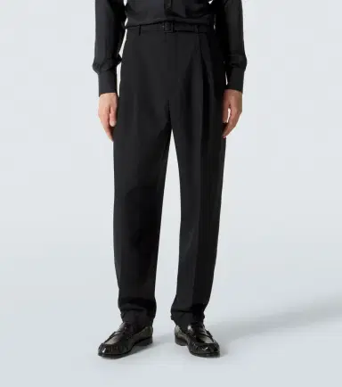 Saint Laurent Wool gabardine straight pants | Thumbnail 2 Saint Laurent Wool gabardine straight pants | Thumbnail 2