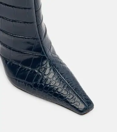 Amina Muaddi Mona croc-effect leather knee-high boots | Thumbnail 2 Amina Muaddi Mona croc-effect leather knee-high boots | Thumbnail 2