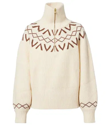 Varley Sigrid ribbed-knit half-zip sweater | Thumbnail 1 Varley Sigrid ribbed-knit half-zip sweater | Thumbnail 1