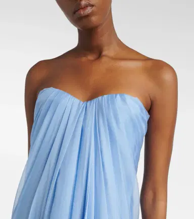 Alexander McQueen Silk bustier gown | Thumbnail 3 Alexander McQueen Silk bustier gown | Thumbnail 3