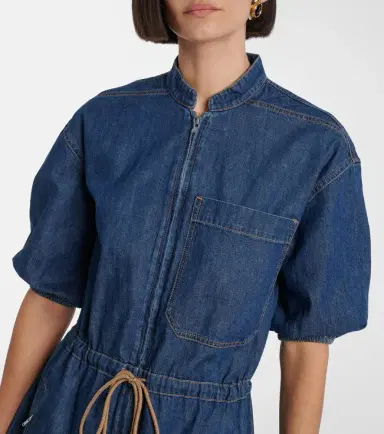 Veronica Beard Akerman denim minidress | Thumbnail 5 Veronica Beard Akerman denim minidress | Thumbnail 5