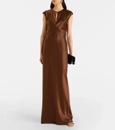 Veronica Beard Nelzy silk-blend satin maxi dress | Thumbnail 2 Veronica Beard Nelzy silk-blend satin maxi dress | Thumbnail 2