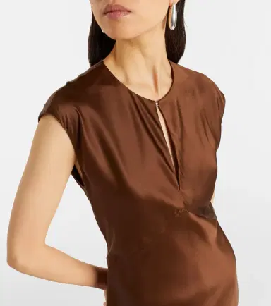 Veronica Beard Nelzy silk-blend satin maxi dress | Thumbnail 5 Veronica Beard Nelzy silk-blend satin maxi dress | Thumbnail 5