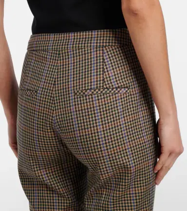 Veronica Beard Arte checked slim pants | Thumbnail 4 Veronica Beard Arte checked slim pants | Thumbnail 4