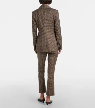 Veronica Beard Arte checked slim pants | Thumbnail 6 Veronica Beard Arte checked slim pants | Thumbnail 6