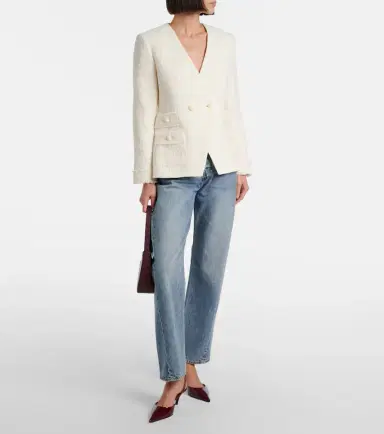 Veronica Beard Double-breasted tweed blazer | Thumbnail 3 Veronica Beard Double-breasted tweed blazer | Thumbnail 3
