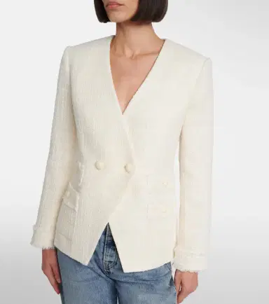 Veronica Beard Double-breasted tweed blazer | Thumbnail 6 Veronica Beard Double-breasted tweed blazer | Thumbnail 6