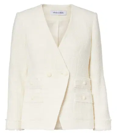 Veronica Beard Double-breasted tweed blazer | Thumbnail 1 Veronica Beard Double-breasted tweed blazer | Thumbnail 1