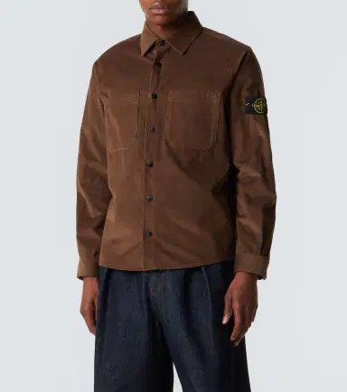 Stone Island Compass cotton corduroy overshirt | Thumbnail 6 Stone Island Compass cotton corduroy overshirt | Thumbnail 6