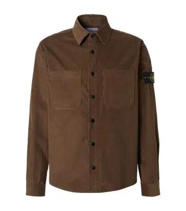 Stone Island Compass cotton corduroy overshirt | Thumbnail 1 Stone Island Compass cotton corduroy overshirt | Thumbnail 1