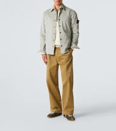 Stone Island Compass cotton corduroy overshirt | Thumbnail 2 Stone Island Compass cotton corduroy overshirt | Thumbnail 2