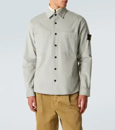 Stone Island Compass cotton corduroy overshirt | Thumbnail 3 Stone Island Compass cotton corduroy overshirt | Thumbnail 3