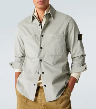 Stone Island Compass cotton corduroy overshirt | Thumbnail 4 Stone Island Compass cotton corduroy overshirt | Thumbnail 4