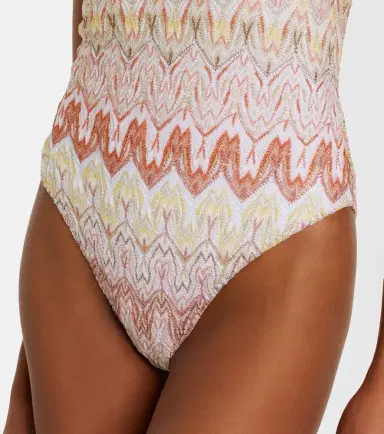 Missoni Zigzag one-shoulder lamé swimsuit | Thumbnail 4 Missoni Zigzag one-shoulder lamé swimsuit | Thumbnail 4