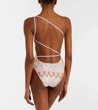 Missoni Zigzag one-shoulder lamé swimsuit | Thumbnail 5 Missoni Zigzag one-shoulder lamé swimsuit | Thumbnail 5