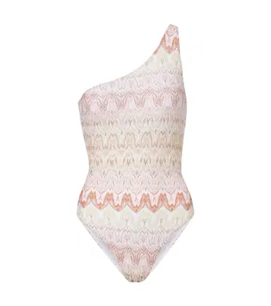 Missoni Zigzag one-shoulder lamé swimsuit | Thumbnail 1 Missoni Zigzag one-shoulder lamé swimsuit | Thumbnail 1