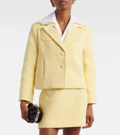 Patou Cropped cotton jacket | Thumbnail 4 Patou Cropped cotton jacket | Thumbnail 4