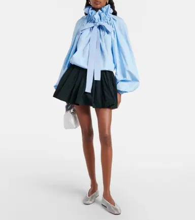 Patou Tie-neck cotton blouse | Thumbnail 4 Patou Tie-neck cotton blouse | Thumbnail 4