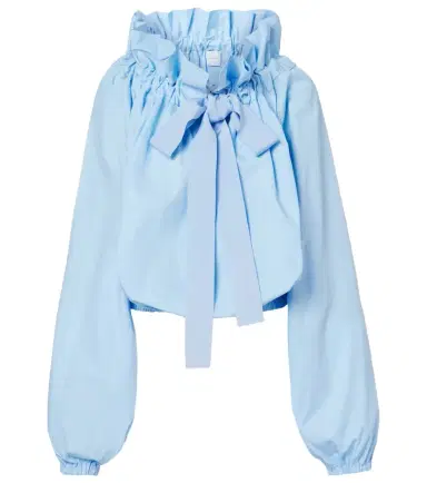Patou Tie-neck cotton blouse | Thumbnail 1 Patou Tie-neck cotton blouse | Thumbnail 1