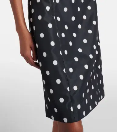 Patou Polka-dot faille minidress | Thumbnail 3 Patou Polka-dot faille minidress | Thumbnail 3