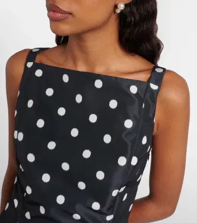 Patou Polka-dot faille minidress | Thumbnail 5 Patou Polka-dot faille minidress | Thumbnail 5