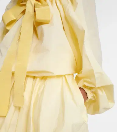 Patou Tie-neck faille top | Thumbnail 2 Patou Tie-neck faille top | Thumbnail 2