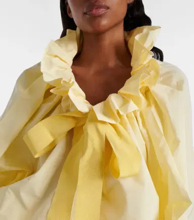 Patou Tie-neck faille top | Thumbnail 4 Patou Tie-neck faille top | Thumbnail 4