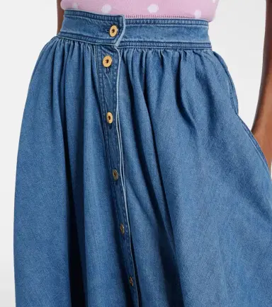 Patou Denim midi skirt | Thumbnail 3 Patou Denim midi skirt | Thumbnail 3
