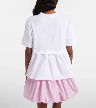 Patou Cotton jersey and faille T-shirt | Thumbnail 4 Patou Cotton jersey and faille T-shirt | Thumbnail 4
