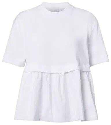 Patou Cotton jersey and faille T-shirt | Thumbnail 1 Patou Cotton jersey and faille T-shirt | Thumbnail 1