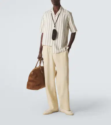 Le Kasha Striped silk bowling shirt | Thumbnail 3 Le Kasha Striped silk bowling shirt | Thumbnail 3
