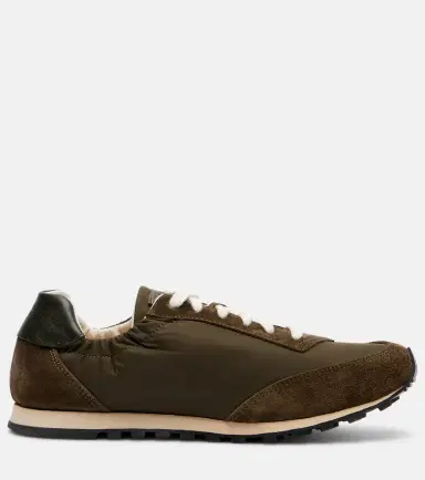 Le Monde Béryl Le Monde Béryl Slim Runner suede-trimmed sneakers | Thumbnail 2 Le Monde Béryl Le Monde Béryl Slim Runner suede-trimmed sneakers | Thumbnail 2
